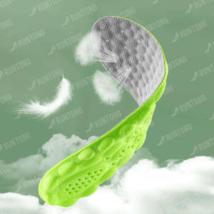 PU 4D <b>Cushion</b> Shoe Insole Soft Shock Absorption Sport Replacement <b>Insert</b> <b>for</b> Sneakers Running Shoes - Product Image 2