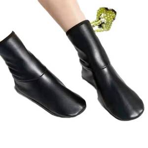 Calcetines Khuff de poliéster personalizados de alta calidad para hombres, ideales para la oración informal en las mezquitas islámicas en invierno, manteniendo a los musulmanes abrigados. - Product Image 4
