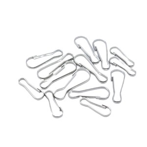 Crochets de porte-clés en acier inoxydable 304 en gros, quincaillerie de bricolage pour porte-clés, anneaux de clés et boucles de bijoux en forme de rein de cochon - Product Image 1