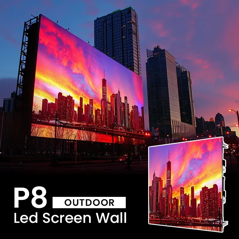 Pantalla Led eksterior papan iklan P3.91 layar tampilan Panel luar ruangan raksasa Led Video Panel dinding dalam ruangan layar tampilan Led