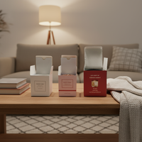 Boîte d'emballage personnalisée pour pots de bougies de couleur arbitraire avec logo, boîte cadeau en papier kraft pour bougies, boîte pliante