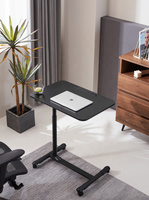 Usine pas cher prix hauteur réglable Mobile roulant assis sur ordinateur Table support bureau de chevet avec roues pour la Table de lit d'hôpital
