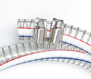 Manguera <span class=keywords><strong>de</strong></span> PVC Transparente <span class=keywords><strong>de</strong></span> Grado Alimenticio con Alambre <span class=keywords><strong>de</strong></span> Acero, Tubería Espiral Flexible Anticollapsable <span class=keywords><strong>para</strong></span> Transporte <span class=keywords><strong>de</strong></span> <span class=keywords><strong>Agua</strong></span> y Bebidas - Product Image 2