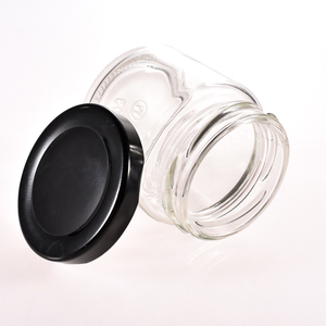 Toples penyimpanan serbaguna bulat 100ml dengan tutup hitam kedap udara untuk lilin, jam, madu grosir - Product Image 5