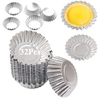 Antihaft-Eierkuchen formen-Wieder verwendbare Backblech-Rund muffin becher zum Backen (20er-Set) (rund)