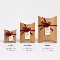 Boîte cadeau personnalisée en papier kraft avec ruban et fleur de rose, boîte d'emballage artisanale pour bonbons de mariage, ensemble avec étiquettes de remerciement
