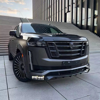 Kit Carrosserie Style LD pour Cadillac Escalade – Lame Avant en Fibre de Carbone, Diffuseur Arrière, Spoiler, Calandre de Capot, Kit Large