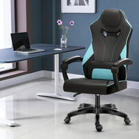 Chaise pivotante de jeu ergonomique à dossier haut Chaise d'ordinateur de bureau confortable avec cuir synthétique en acier inoxydable OEM