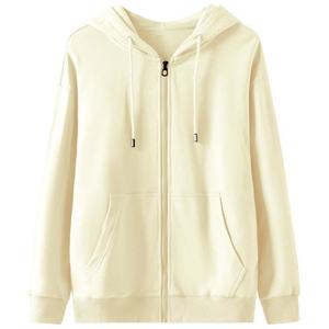 Sweat à capuche oversize unisexe Y2K Streetwear 2025 en molleton français avec fermeture éclair - Logo personnalisé, veste à capuche vierge, sweat-shirt décontracté à fermeture éclair doux - Product Image 3