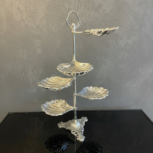 แผ่นโชว์เค้กโลหะชุบเงินสำหรับถ้วยขนมหวานเครื่องมือทำเค้กสำหรับร้านกาแฟและร้านอาหาร - Product Image 1