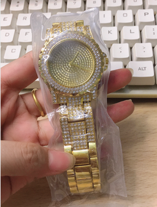 De alta calidad de las mujeres de lujo reloj de diamantes Venta caliente de acero inoxidable banda de reloj de pulsera de moda - Product Image 3
