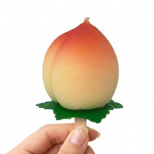 Gelato 3D a Forma di Frutta con Vero Polpa di Pesca, <span class=keywords><strong>Alta</strong></span> Qualità, Gusto Pesca, Confezione in Scatola Virale, Vendita all'Ingrosso - Product Image 4