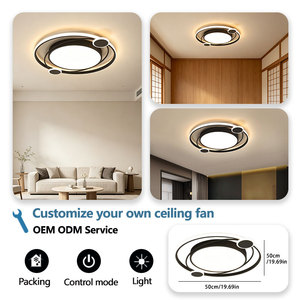 Plafonnier LED moderne minimaliste nordique AC 220V avec télécommande, IP44, couvercle <span class=keywords><strong>en</strong></span> acrylique, fer chromé, 6000K, CRI élevé, chambre à coucher, <span class=keywords><strong>cuisine</strong></span> - Product Image 3