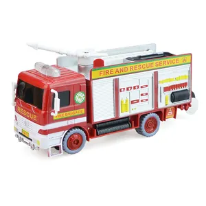 Electric toy bubble fire truck bubble fire engine cartoon toy car with music light