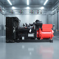 Groupe électrogène diesel refroidi par eau 1250 KVA 1250KW 1,5 MW 50Hz ATS Alternateur 100% cuivre Type conteneur silencieux ouvert Centre de données