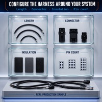 Produsen Kabel Harness, Perakitan Kabel Mobil Kustom dengan Konektor, Jalur Pengumpulan Data Otomotif, Grosir dalam Jumlah Besar