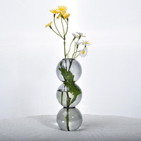 Moderne Mattglas-Zylindervase Neuerscheinung für Zuhause und Hochzeit Kugelförmig Hydroponisch Schlichter Stil Tischdekoration
