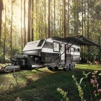 Caravane familiale de luxe 4x4 tout-terrain pour le camping en Australie, idéale pour les aventures en plein air