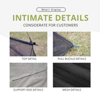 Moustiquaire de camping pliable coupe-vent personnalisée pour le camping et la randonnée