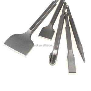 Ciseau de sculpture à froid industriel de qualité professionnelle pour bricoleur, avec marteau SDS Plus et pointe plate large pour travaux de maçonnerie - Product Image 2