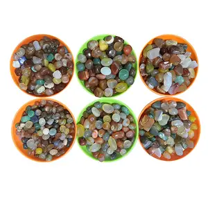 High quality Round Polished multi color agate Tumbled Stone