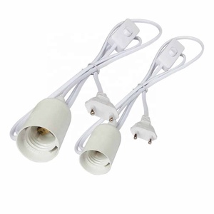 PLug 1.8m cordon d'alimentation câble E27 Bases de lampe avec fil de commutateur pour pendentif ampoule LED E27 <span class=keywords><strong>suspension</strong></span> <span class=keywords><strong>suspension</strong></span> support de prise - Product Image 1