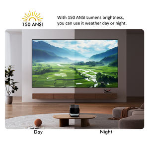 Support rotatif à 360 ° pour projecteur domestique 720P 200 Ansi Lumens réglable au plafond/mur/table Movie Nights Smart Video LCD Projector - Product Image 6