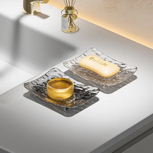 FF5048 arredamento per la casa di lusso Clear Bar Hotel acqua portasapone portasapone leggero bagno bagno doccia piatto - Product Image 3