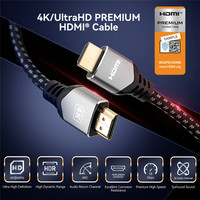 HDMI 2.0 Câble 4K 60Hz 18gbps ARC eARC HDR 2.0 Cordon vidéo pour Amplificateur TV PS4 NS Projecteur Haute Définition