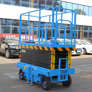 Struktur Rangka Baja 4-18m, <span class=keywords><strong>Lift</strong></span> Gunting Hidrolik Elektrik Mobile Non-Self-Propelled untuk Pekerjaan di Ketinggian - Product Image 2