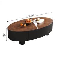 Table basse portable de luxe moderne et minimaliste, en panneau de roche, de forme cintrée, mobilier de salon haut de gamme pour une ambiance chaleureuse à la maison