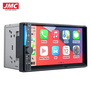JMC 2DIN 7 인치 MP5 플레이어 CarPlay 안드로이드 자동 FM BT IPS 터치 스크린 지원 HD 후면 카메라 범용 자동차 스테레오
