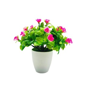 Planta Artificial de Rosa Qi Xing en Maceta de 16 cm, Flores de Plástico para Decoración de Interiores - Product Image 5