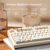 Clavier EWEADN V97 95% PBT Tri-mode rétroéclairé RGB, rechargeable par USB, frappe silencieuse, résistant aux éclaboussures, avec interrupteurs Kailh