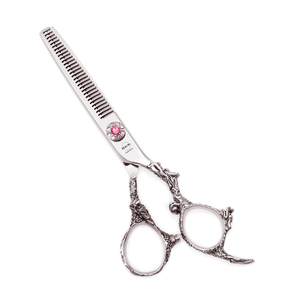 <span class=keywords><strong>Ciseaux</strong></span> de barbier 5,5'' 6'' AQIABI en acier inoxydable, <span class=keywords><strong>ciseaux</strong></span> de coupe professionnels pour coiffure, <span class=keywords><strong>ciseaux</strong></span> à effiler <span class=keywords><strong>argent</strong></span>és A9005 - Product Image 2