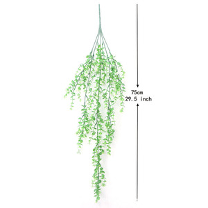 Plante grimpante artificielle à fleurs violettes en plastique pour décoration intérieure et extérieure, verdure murale, accessoires pour la maison et les mariages - Product Image 5