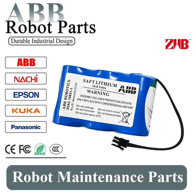Quality ABB Robot 7.2V 10.8V Spare Battery Unit 3HAC044075-001 3HAC16831-1 Industrial Automation Power Accessory