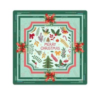 Tapis de Mahjong de Noël Vert Personnalisé, Housse de Table de Mahjong, Housse de Table de Mahjong Américain à Carreaux Rouges, Cadeau de Jeu