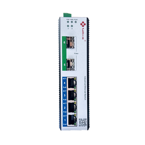 מתג תעשייתי מנוהל 2GE SFP 4GE נחושת עם Vlan, SNMP ופונקציית PoE - Product Image 1