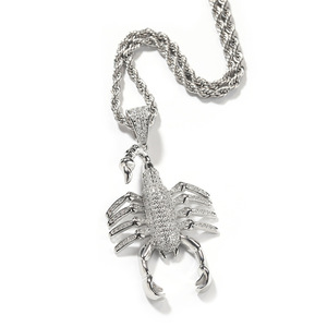 Nuevo colgante de escorpión helado, cadena de cuerda torcida, cadena de tenis, COLLAR COLGANTE, hip -hop masculino, diseño de disfraz de moda, cadena de suéter - Product Image 5