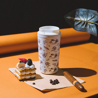 Gobelet à café recyclé durable, léger, portable, pour les voyages, avec logo personnalisé, en acier inoxydable