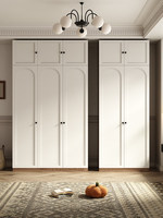 Armoire de chambre à coucher moderne de style français, écologique, nouveau modèle 2024, avec coiffeuse intégrée multifonctionnelle et gain de place