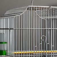 Cage à oiseaux rectangulaire en fer robuste DS NLZ-07 pour perroquet, calopsitte, myna, leiothrix à bec rouge avec nid