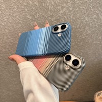 Étui en fibre de carbone à gros trous pour iPhone 15 Pro Max 16 14 Pro 13 Pro 15 Plus, ultra fin, mat, antichoc