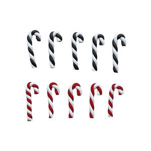 CEHNXI Vente en gros de mini bâtonnets de canne à sucre de Noël de 2,5 cm, 100 pièces, bricolage, artisanat, plastique, écologique, éducatif, fabrication de slime artisanal - Product Image 2