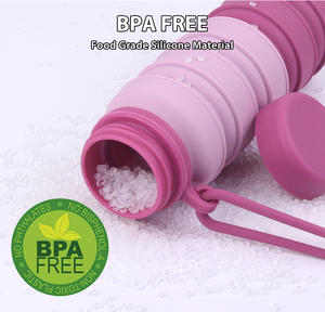 Nueva Botella de Agua Plegable de Silicona de 500 ml, Portátil, para Deportes al Aire Libre, Viajes, Senderismo, Camping - Product Image 2