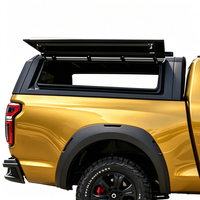 Auvent de camion en alliage d'aluminium avec fenêtres à ailes de mouette verrouillables sans perçage universel pour camionnettes de taille moyenne et grande 4x4