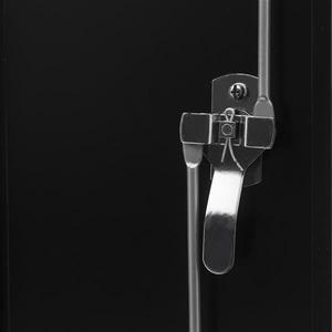 Armoire de rangement en acier à faible épaisseur, homologuée usine, avec poignée verrouillable, étanche, étagères réglables, pour bureau, chambre et cuisine - Product Image 5