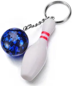 Nieuwe Ontwerp Kleurrijke Bowling Gift Pin Sleutelhanger
