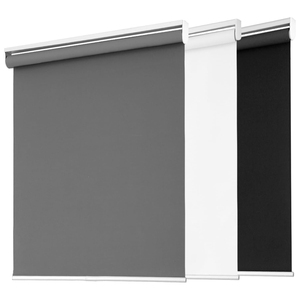 Remote Control Built-In Plain Motorized Light Adjust Roller Blinds Battery Blackout Motor Single Layer Polyester Eco-Friendly - Product Image 1